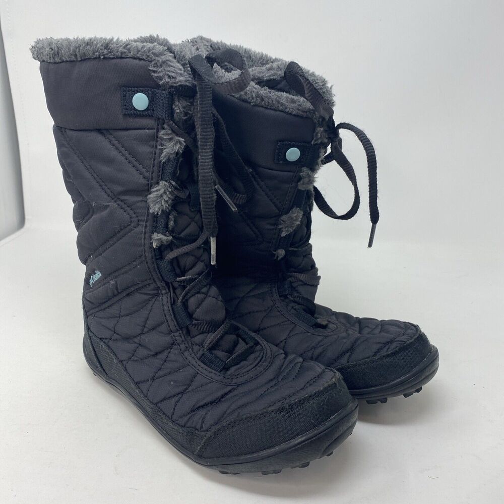 Columbia Minx Mid II‎ Insulated Winter Snow Boot BY5949-010 Size 4 Girls
